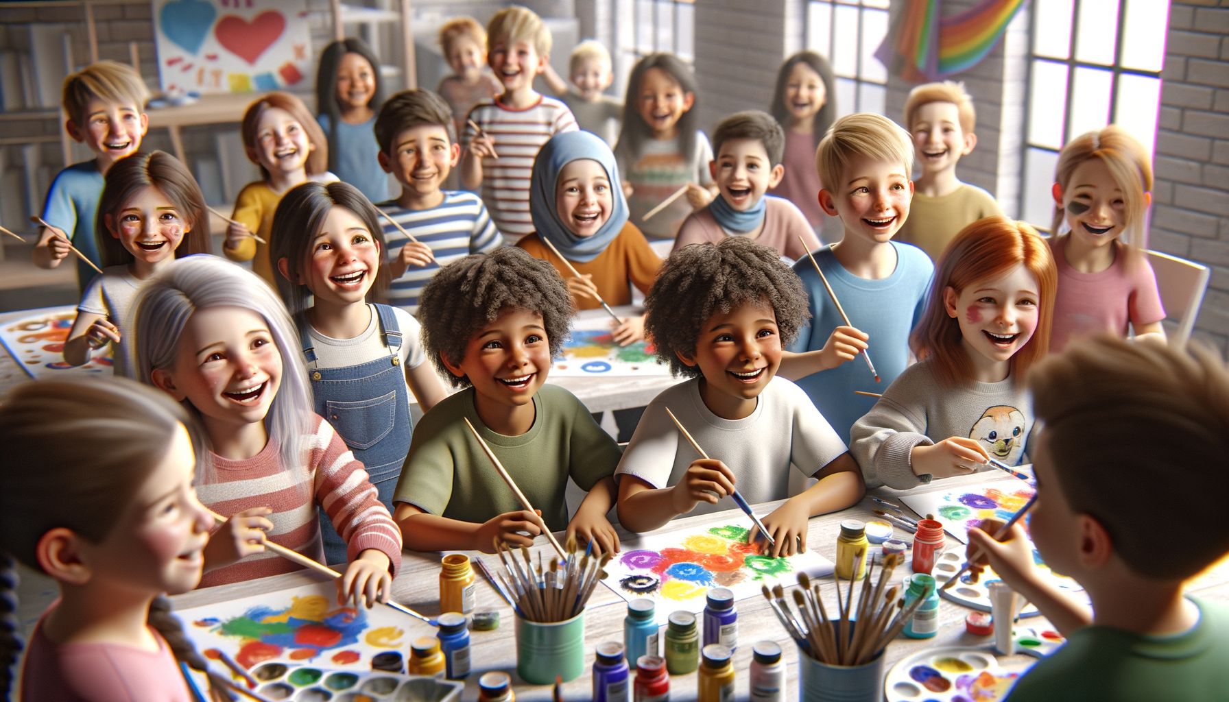 Malen und Basteln mit Kindern